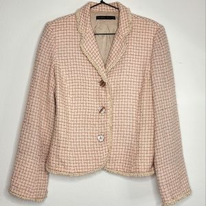 Vintage Perry Ellis Tweed Blazer Size: 12